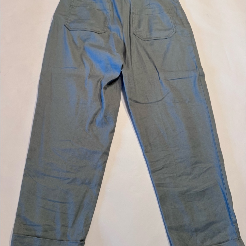 Anthropologie by ett twa Nias Belted Trousers Pants Linen Blend Size 6 - Picture 10 of 10